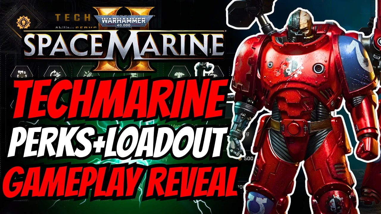 TECHMARINE Gameplay Reveal and FULL PERK+WEAPON Loadout in Space Marine 2 EXPLAINED