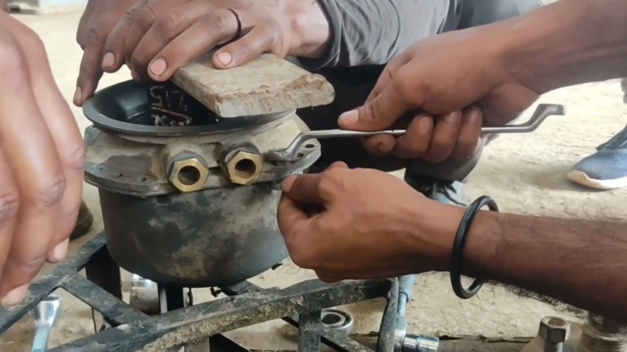 Spring Brake Actuator Repair Kit: Brake Chamber Kaise Khole :repairing @@Love KS Vlog
