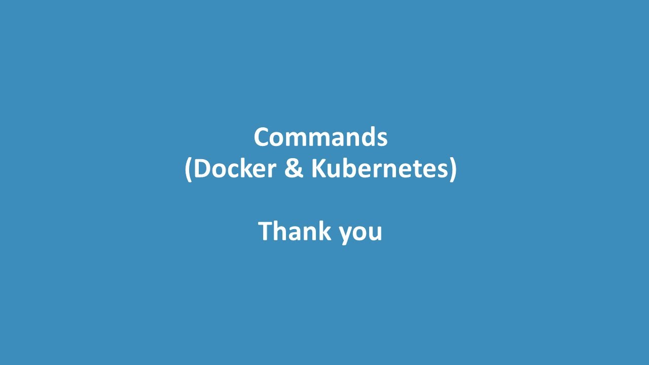13 Commands and Thank you