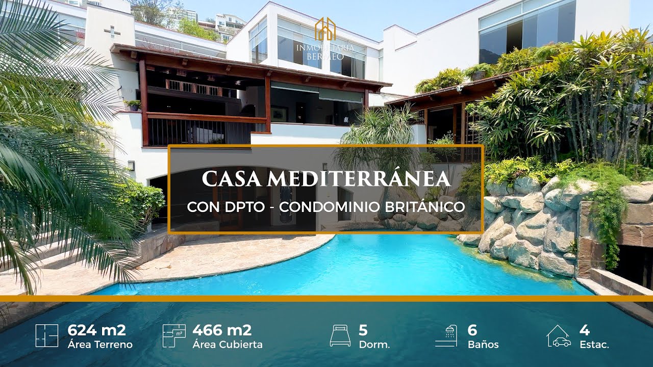 Casa con Departamento en Condominio Británico - Surco
