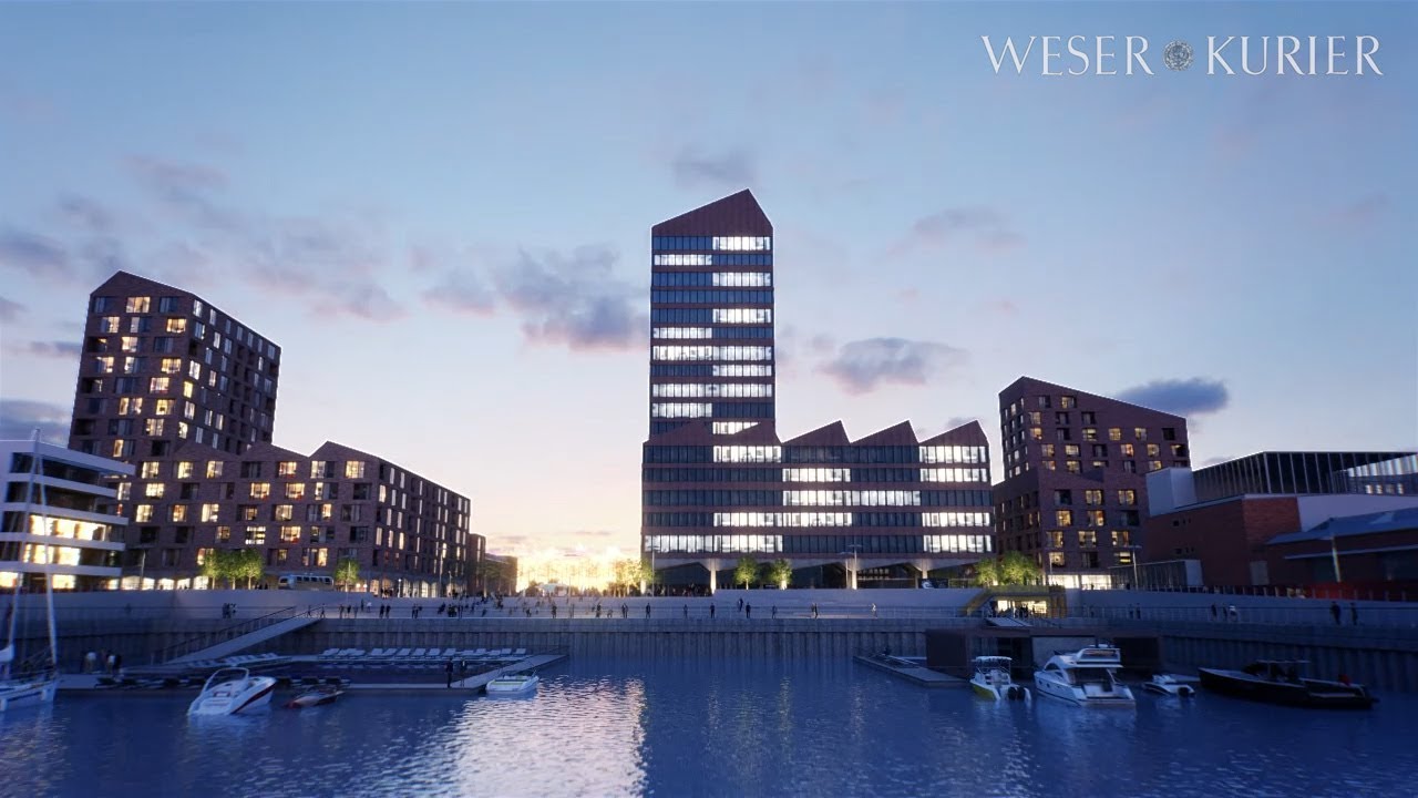 So wird das neue Zech-Ensemble am Europahafen aussehen