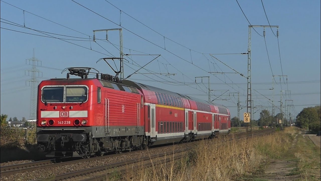 Abschied von DB Regio mit BR 143 und Dostos auf der RB75 (Wiesbaden-Aschaffenburg)