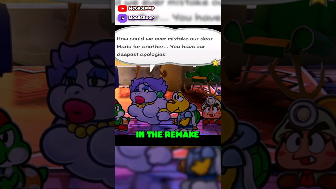 They CHANGED What Flurrie Said #papermario #papermariothethousandyeardoor