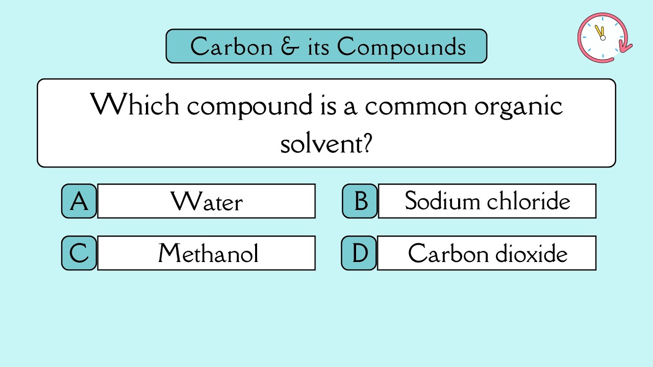 Carbon & Its Compounds Important Objective Qtns | Chemistry Top 30 MCQs | Competitive Exams Prep.
