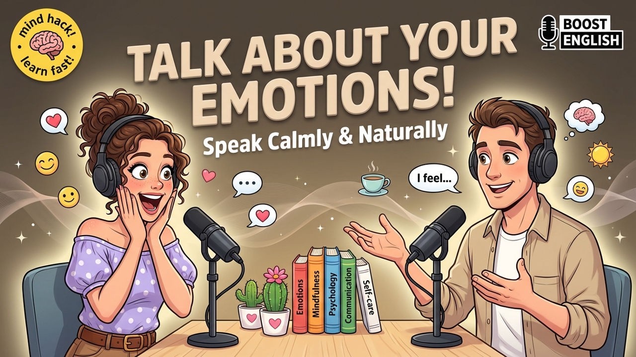 Express Your Emotions in English | Speak Calmly & Naturally | English Conversation Practice Podcast