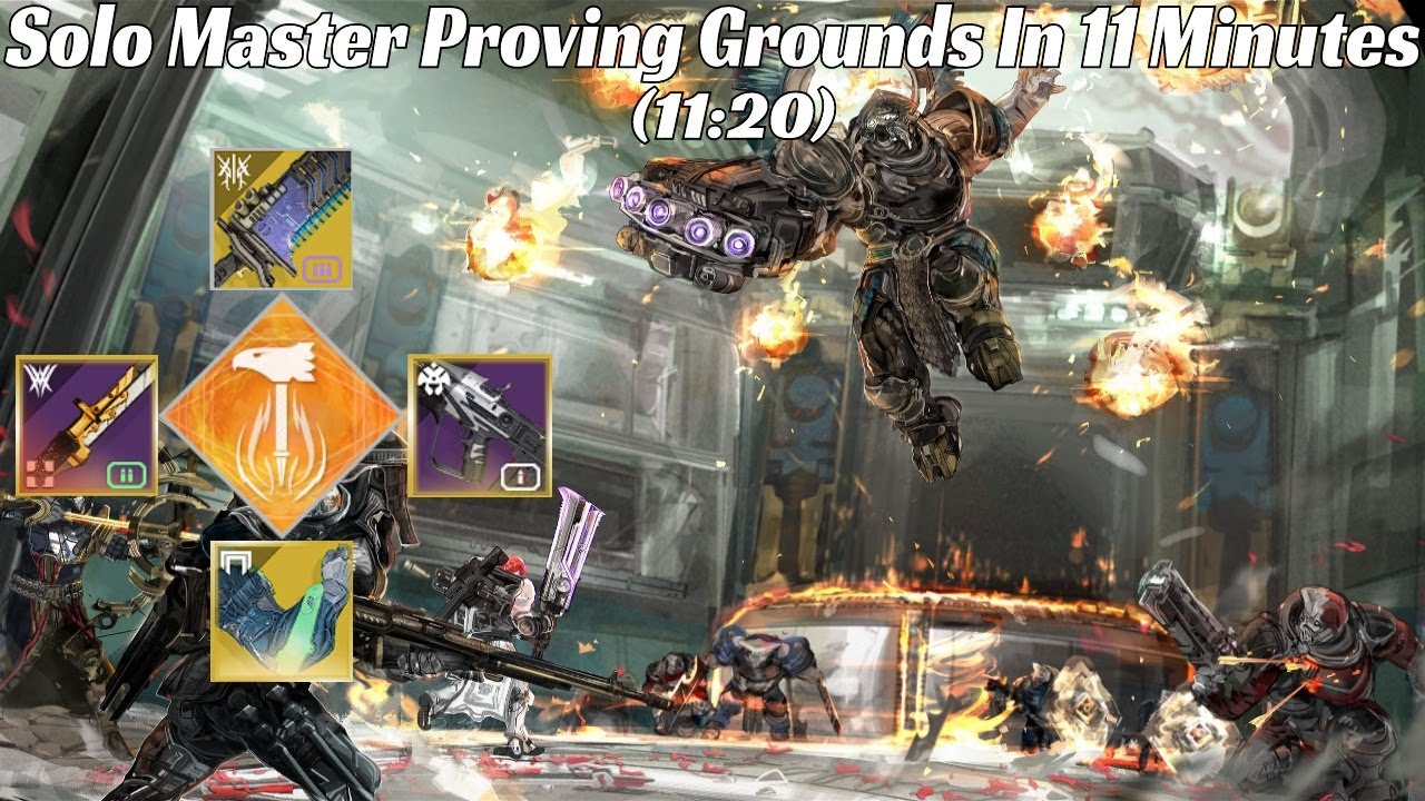 Solo Master The Proving Grounds In 11 Minutes (11:20, Titan, Destiny 2)