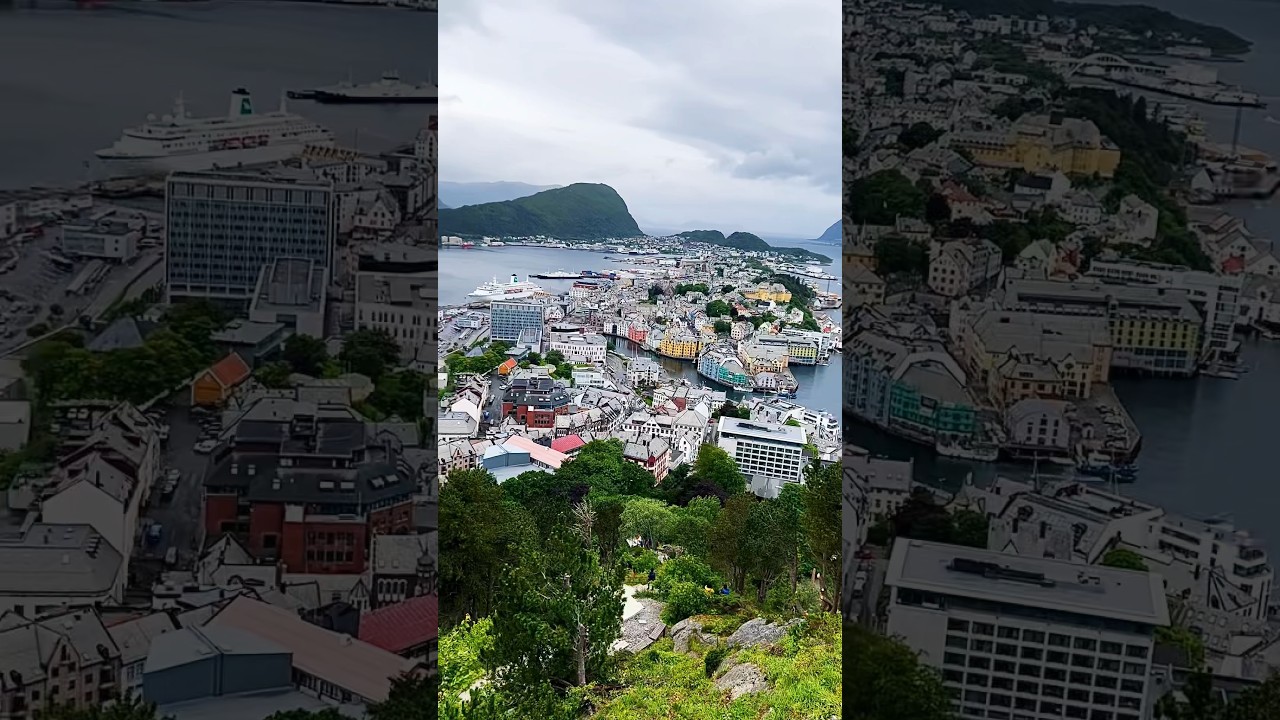 Viewpoint in Alesund, Norway 😍 #shorts #norway #alesund