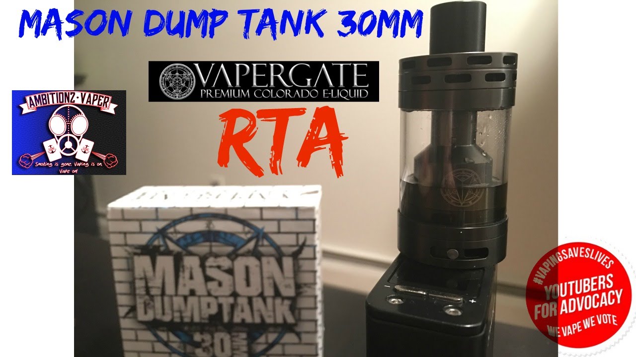 Vapergate Mason Dumptank 30mm RTA Review | VCMT & Modfather Killer???