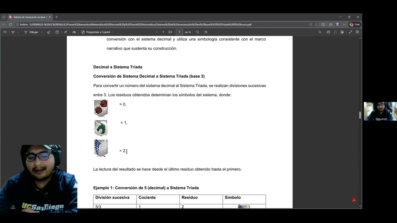 Sistema de numeración Triada. Sistema de numeración de Attack on Titan