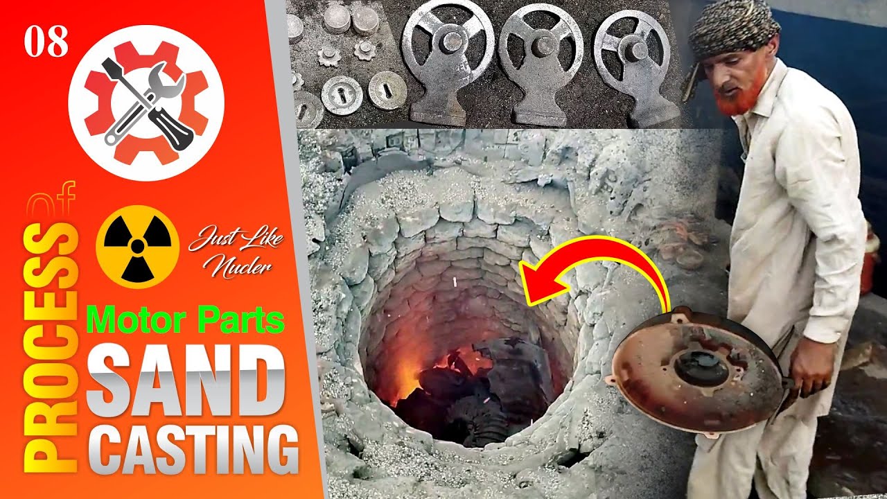 Amazing Process of Sand Casting |  Motor Parts  Production | Metal Recycling Technical