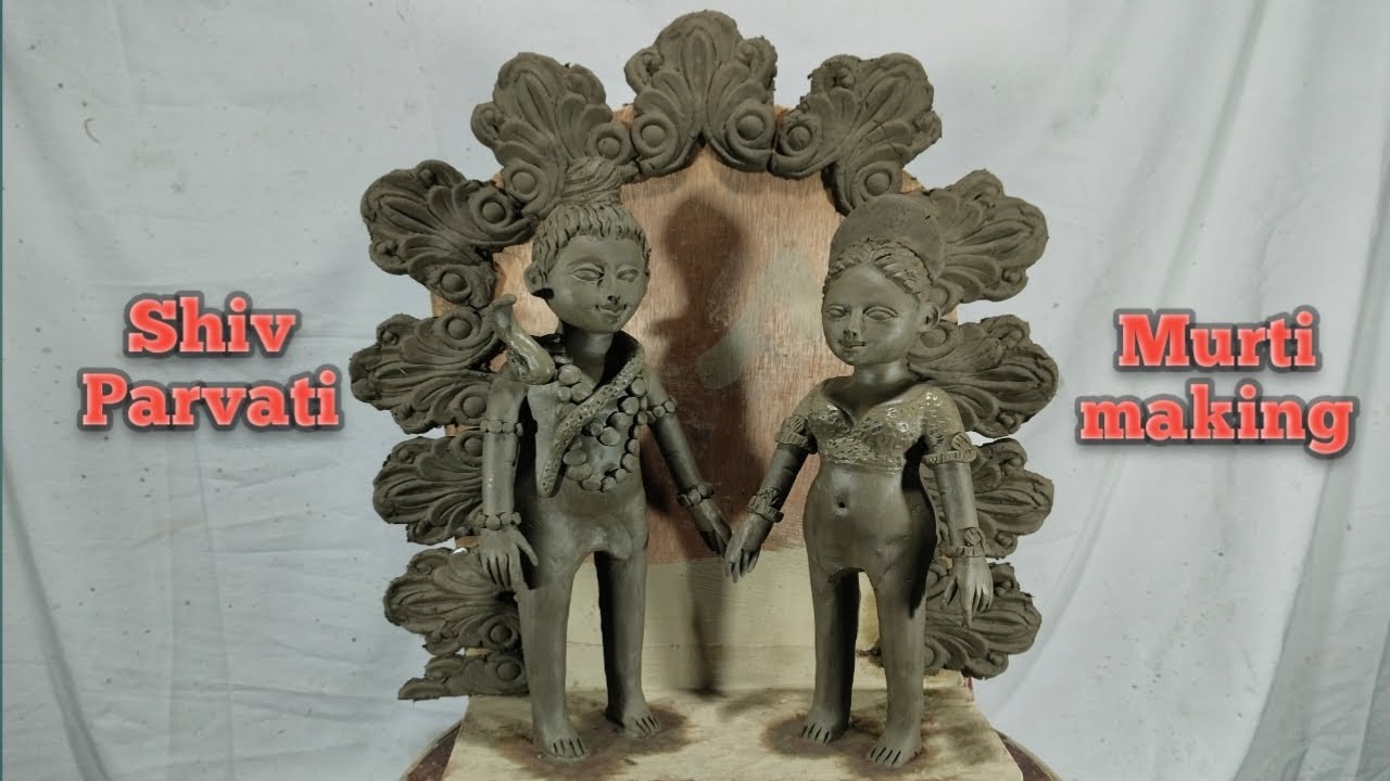 Shiv Parvati Murti making