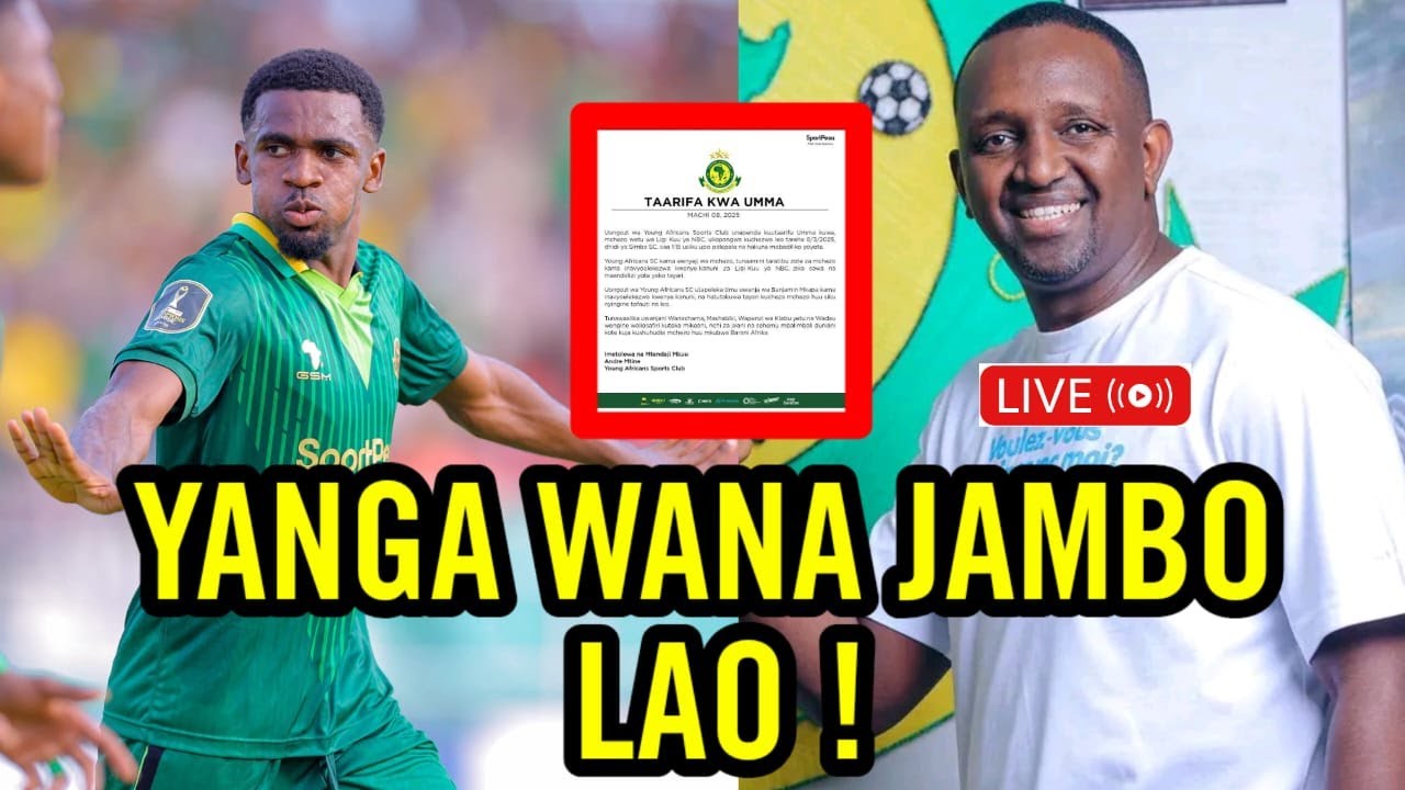 🔴#Live: YANGA WANAJAMBO LAO LA KUISIMAMISHA NCHI ||  SIMBA YATOA TAMKO ISHU YA MANGUNGU...