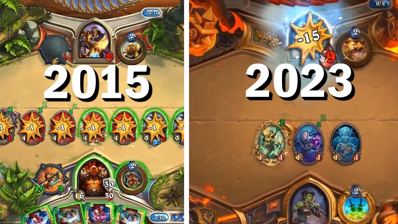 Hearthstone Wombo Combos in 2015 vs 2023