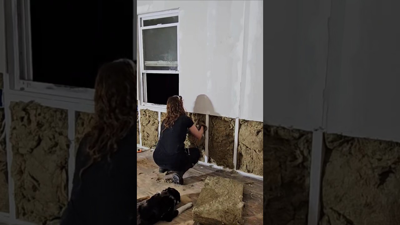 Insulation Time part 2! 🏡 #renovation #futureairbnb #airbnb #florida #floridahomes #vlog #vlogger