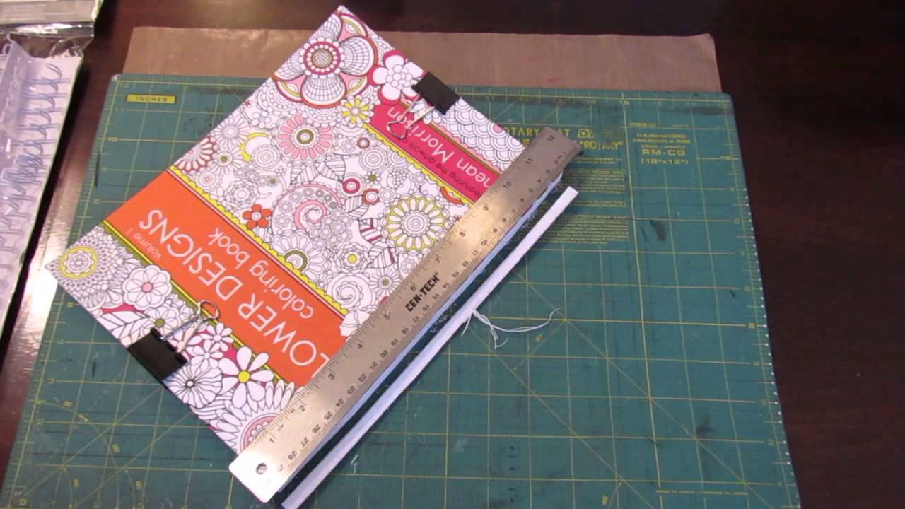 Binding a coloring book