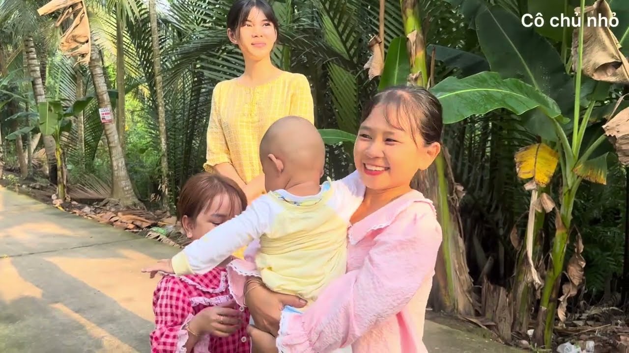 Cảnh đẹp buổi sáng và câu chuyện vui nhộn khi đi tập thể dục của bốn chị em || Cô Chủ Nhỏ