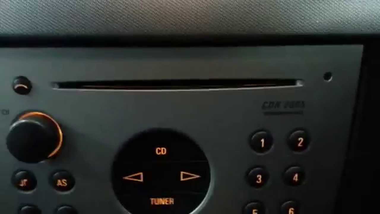 How to enter the radio code on Vauxhall Opel cars and leave SAFE mode