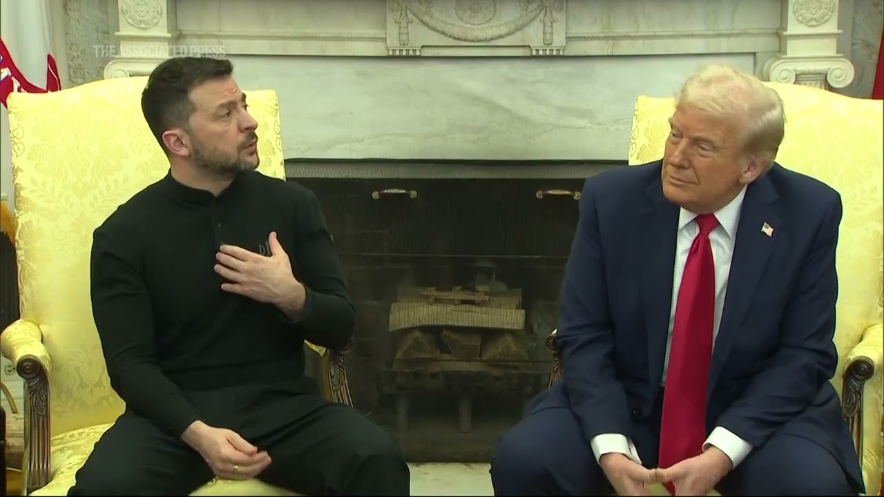 Zelenskyy questioned on his clothing choice as tensions blow up in Oval Office
