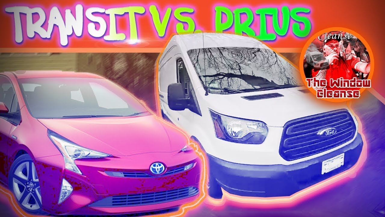 Transit VS Prius - Window Cleaning Work Vehicles | The Window Cleanse