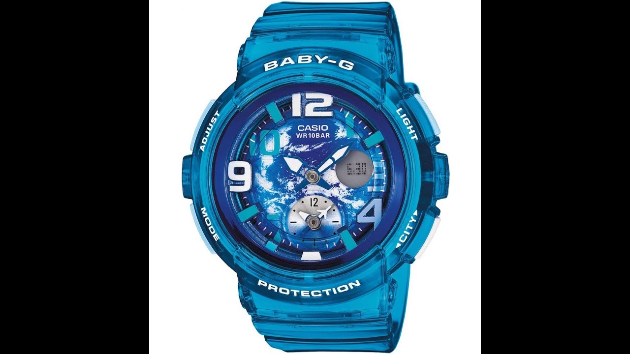 Обзор и настройка часов Casio Baby-g BGA-190GL-2B [5382]