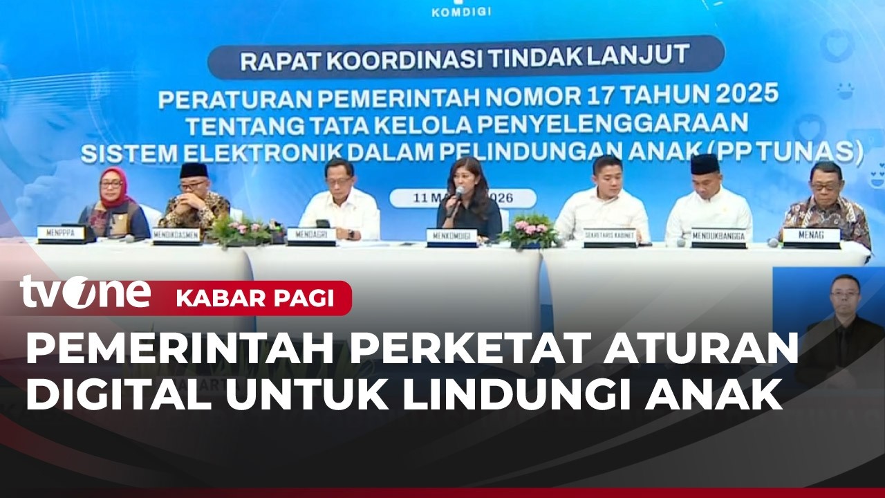 Lindungi Anak di Ranah Digital, Kemkomdigi Terbitkan Aturan Teknis PP TUNAS | Kabar Pagi
