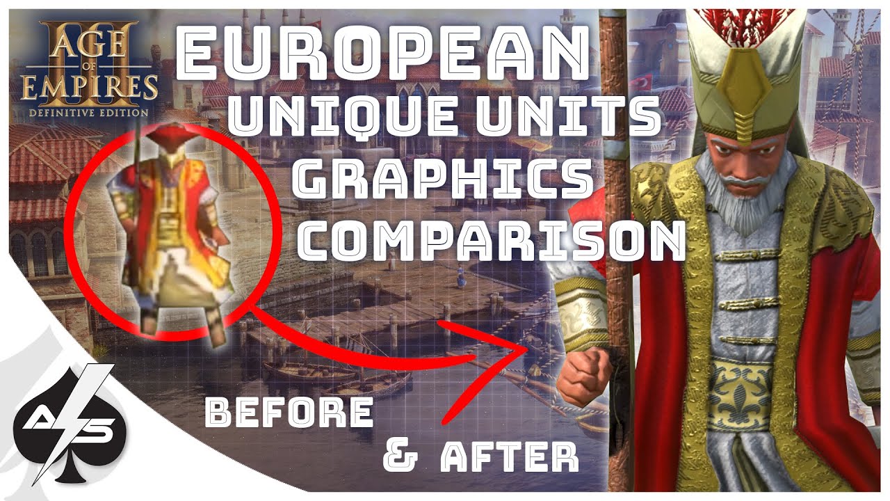 European Unique Units Graphics Comparison (2007 vs 2020) | Age of Empires III: Definitive Edition