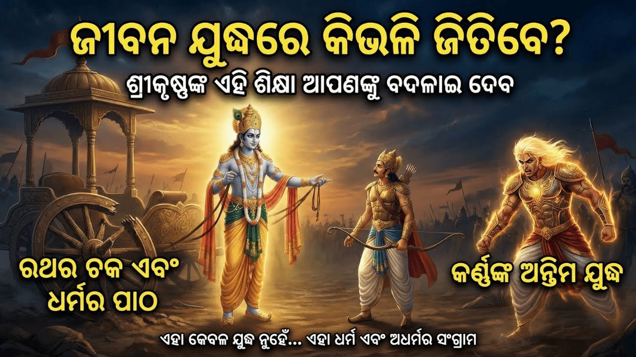 ଜୀବନ ଯୁଦ୍ଧରେ କିଭଳି ଜିତିବେ? ଶ୍ରୀକୃଷ୍ଣଙ୍କ ଏହି ଶିକ୍ଷା ଆପଣଙ୍କୁ ବଦଳାଇ ଦେବ! | Krishna Story for Success
