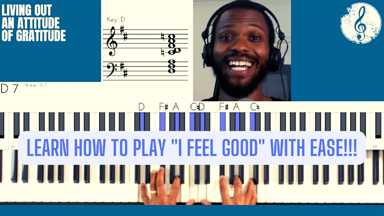 Как легко сыграть «I Feel Good» Джеймса Брауна на пианино — УЧЕБНИК ПО ПИАНИНО