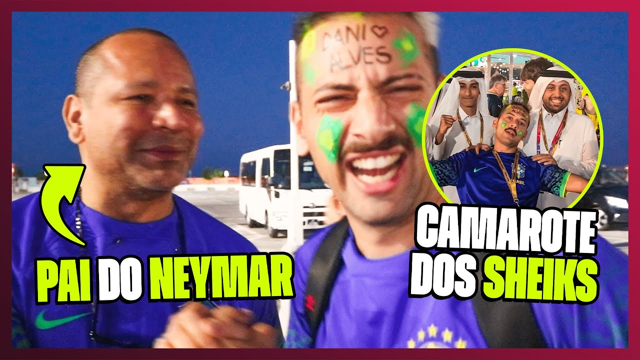 JOGO DO BRASIL COM NEYMAR PAI NO CAMAROTE MAIS CARO DA COPA!
