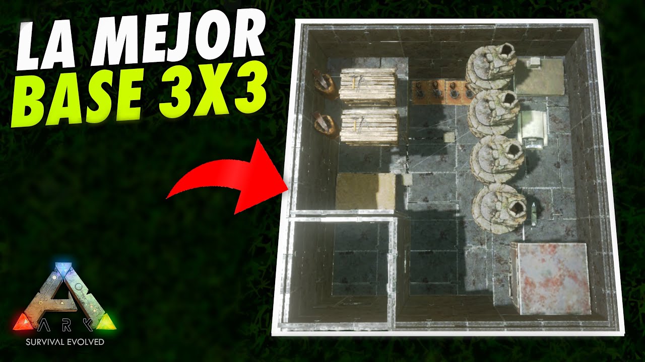 ARK Mobile - ¡LA MEJOR CASA 3X3 PARA PVP! 😈😳 COMO CONSTRUIR, EL MEJOR TRUCO | ARK: Survival Evolved