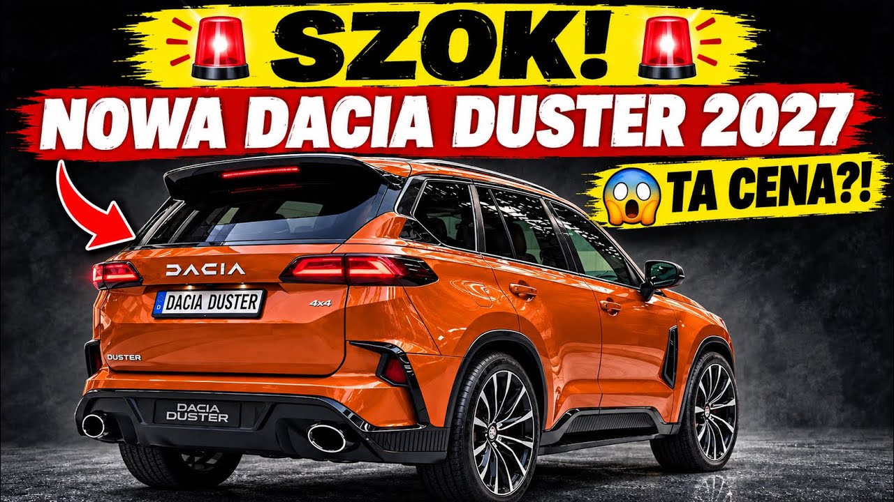 SZOK! Dacia Duster 2027 &ndash; DACIA ZASKOCZYŁA WSZYSTKICH! Nowy SUV NADCHODZI! 🔥