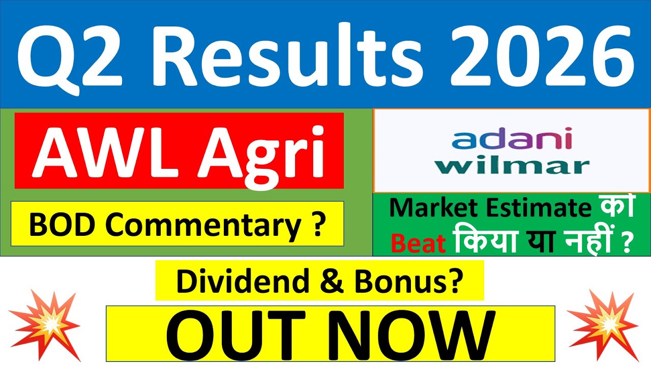 adani wilmar Q2 results 2026 | AWL Agri results today | adani wilmar Share News | AWL Agri Share