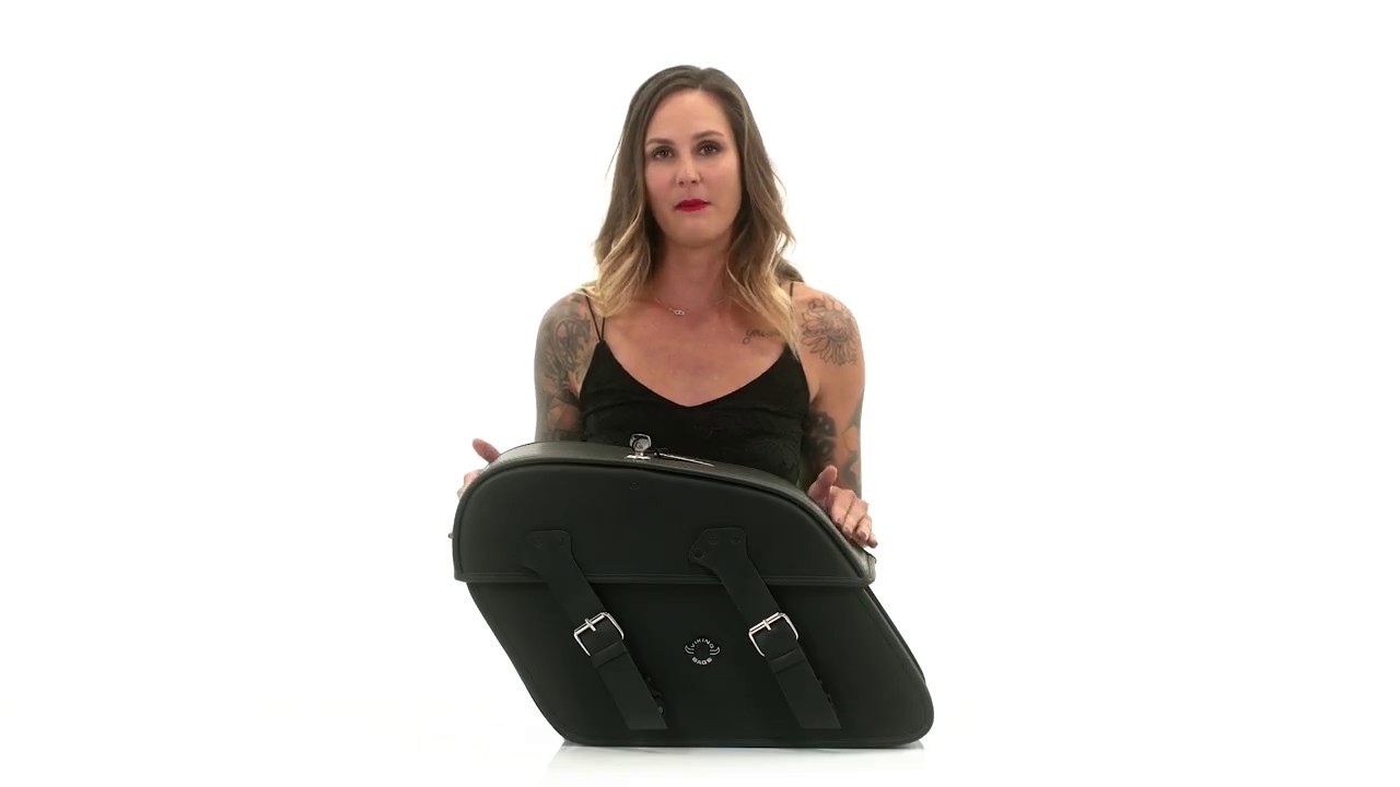 Viking Bags Raven Large Leather Motorcycle Saddlebags Product Videos