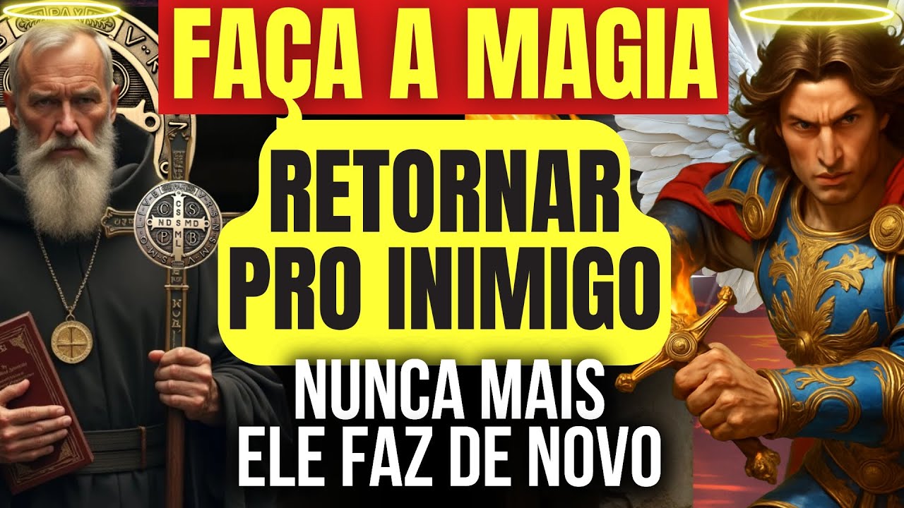 NUNCA MAIS ELE FAZ DE NOVO! ORE E FAÇA A MAGIA RETORNAR PARA O INIMIGO | SÃO BENTO E SÃO MIGUEL