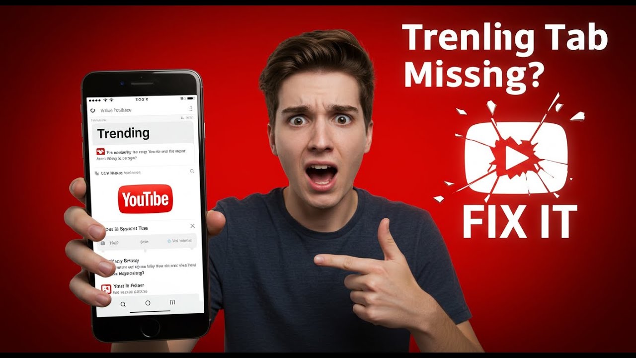 How to Restore YouTube Trending Tab | Fix Explore/Trending Not Showing on YouTube App