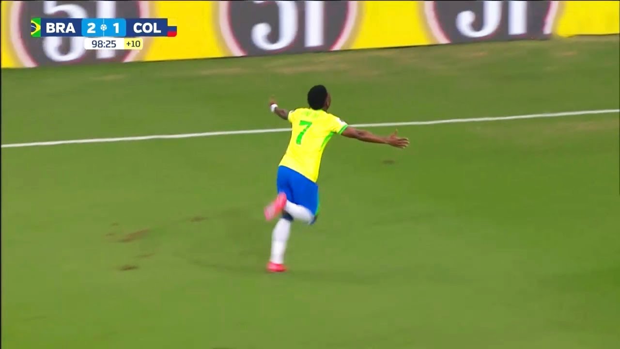 Vinicius Jr Last Minute Goal vs Colombia (21/03/2025)|HD