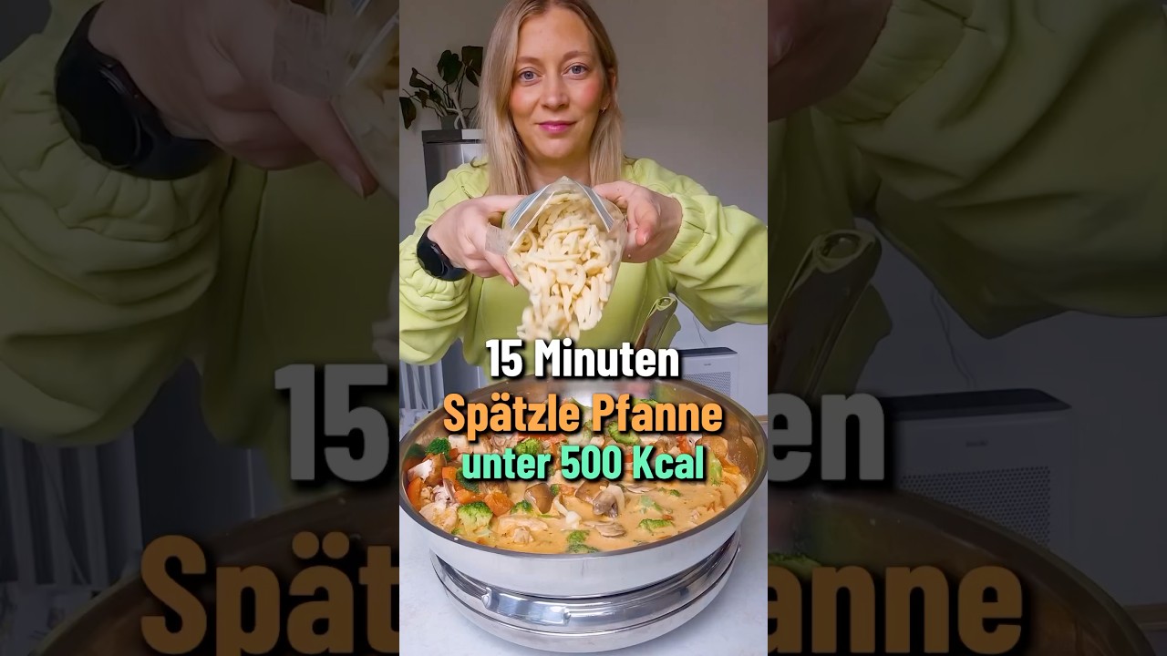 Sp&auml;tzle Pfanne zum Abnehmen | 15 Minuten Rezept
