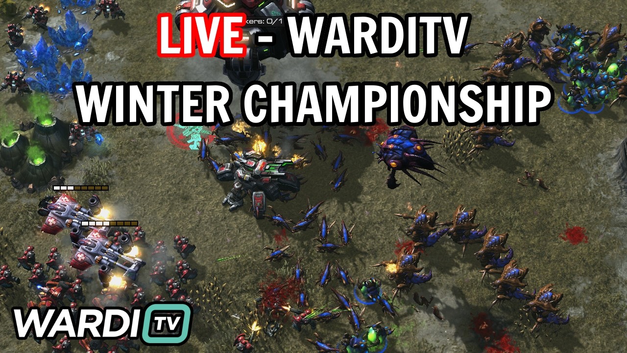 LIVE : WARDITV Winter Championship Group D - Harstem, SHIN, Zoun, Bunny, trigger [StarCraft 2]