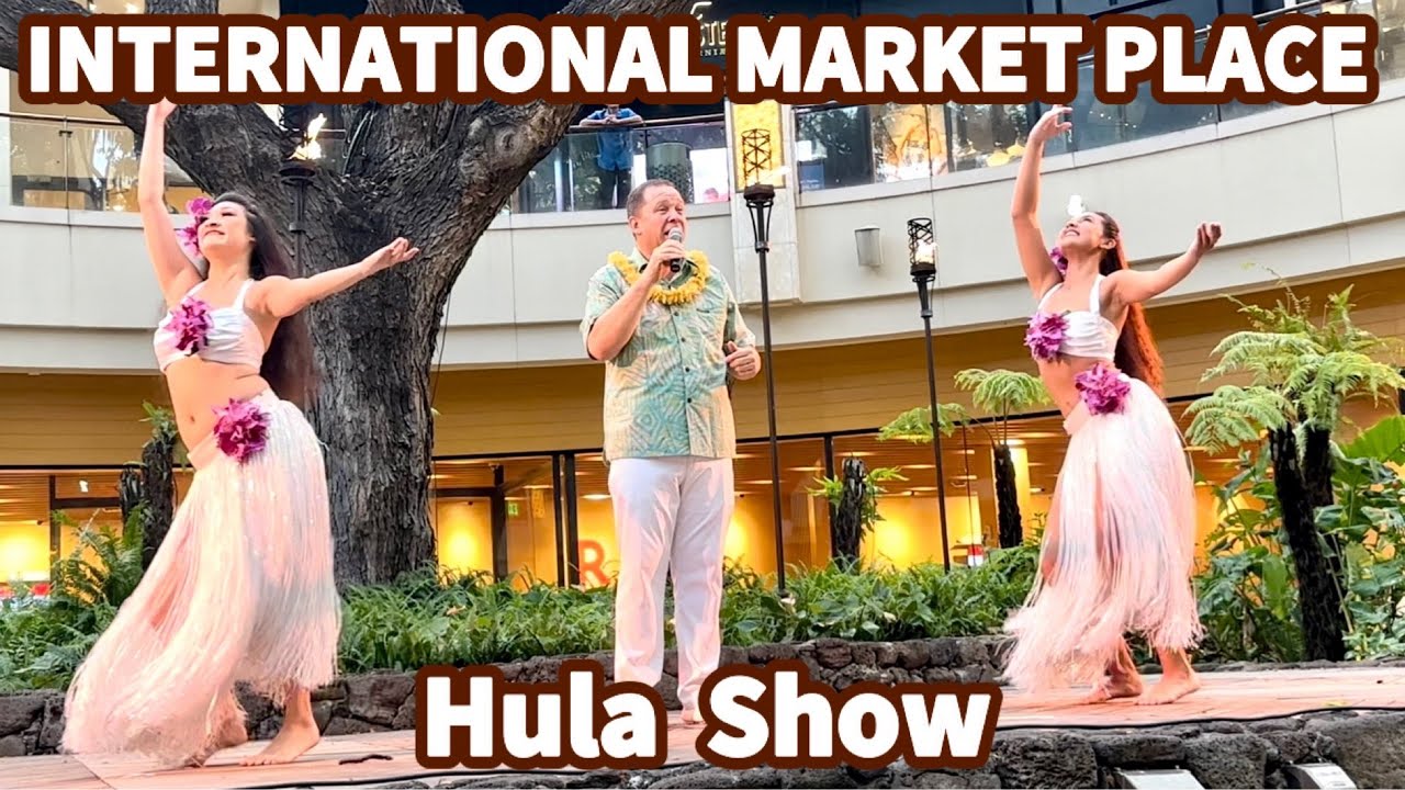 【本場のフラ＆タヒチアンダンス】INTERNATIONAL MARKET PLACE  Hula Show♡ / hula dance / Tahitian dance / Hawaii / ハワイ