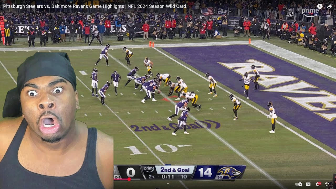 LAMAR IS TOO GOOD!!! Ravens vs Steelers 2024 playoffs REACTION