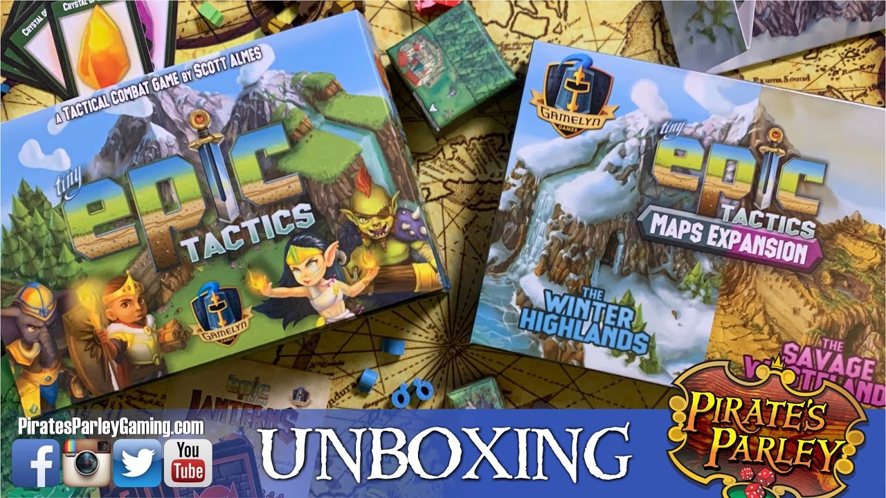 Tiny Epic Tactics Deluxe Edition UNBOXING (with Expansion) Pirate's Parley