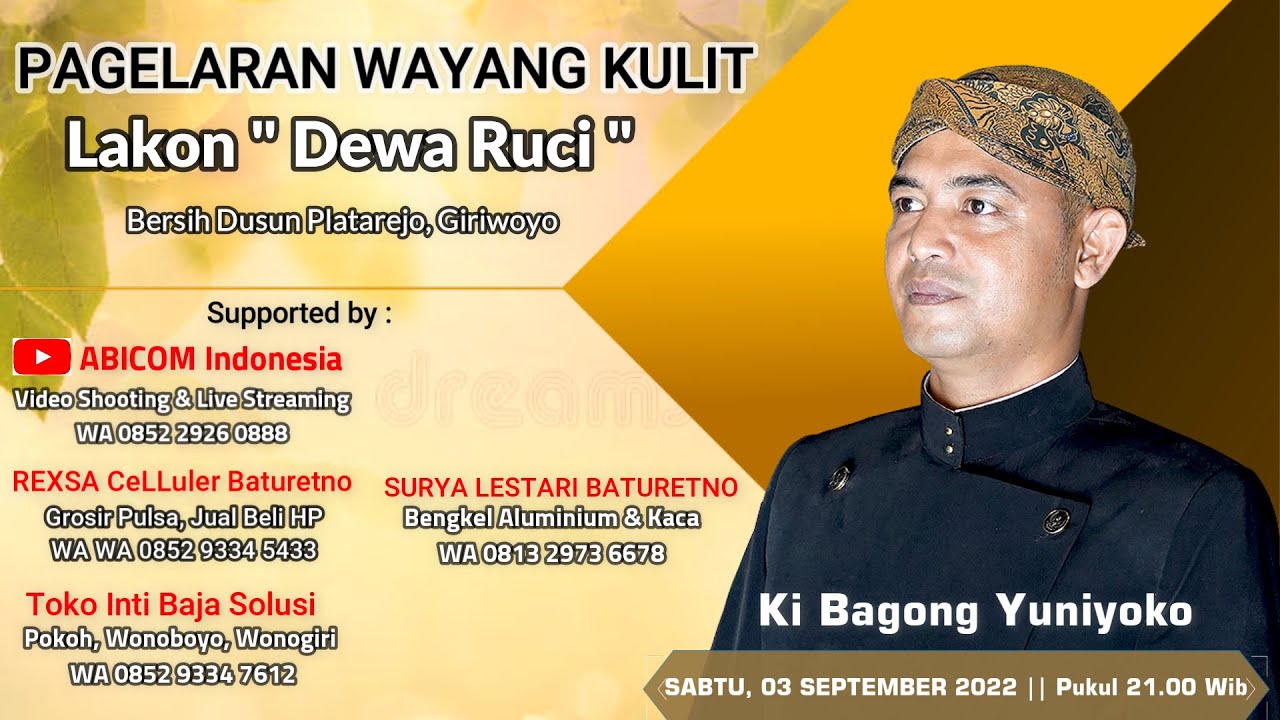 LIVE WAYANG KULIT KI BAGONG YUNIYOKO || Lakon 