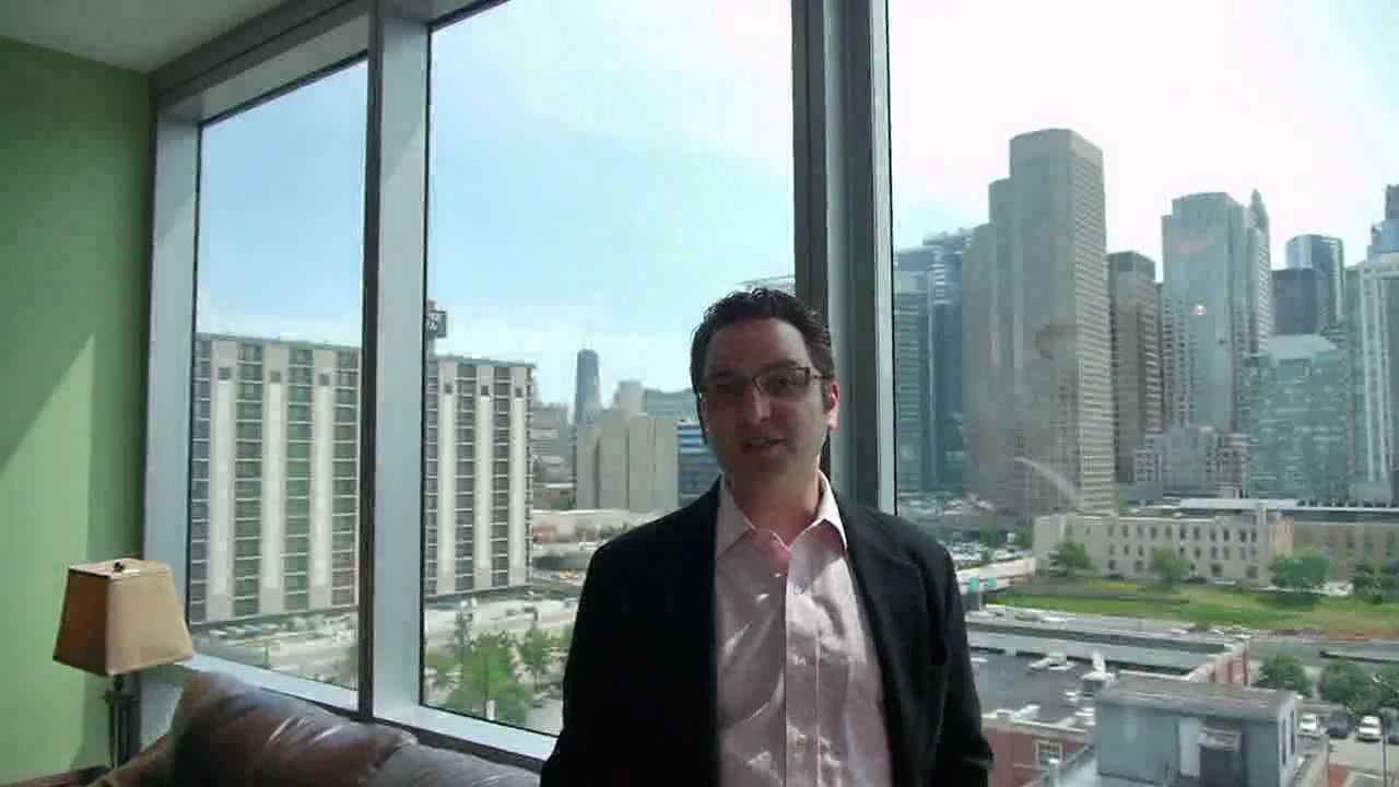 Great city views from this West Loop condo
