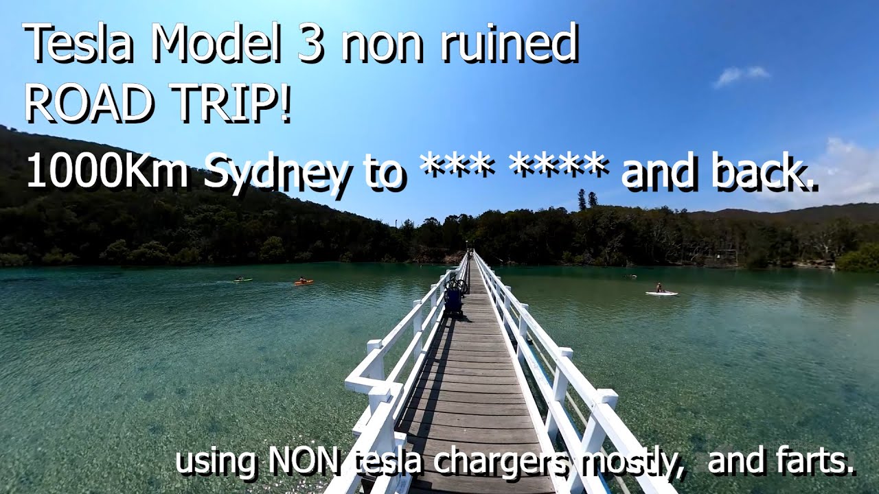 Tesla Model 3 Weekend roadtrip, from Sydney to a special place.  and farts. 1000km.