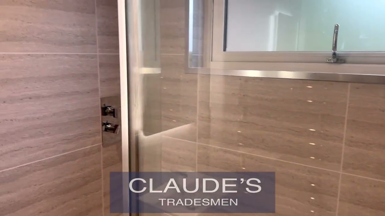 Walk in Shower, tile effect panels, Westhill