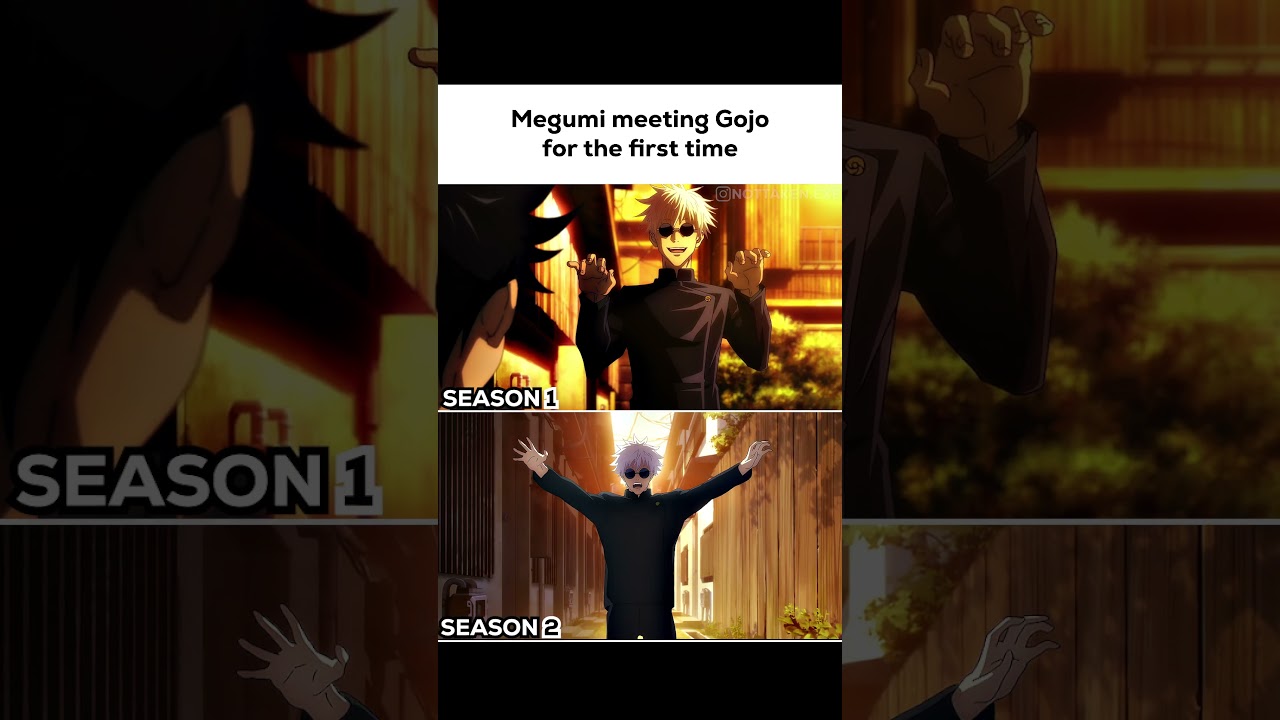 Gojo meets Megumi for the first time #jjk#jjkedit#jujutsukaisen#gojo