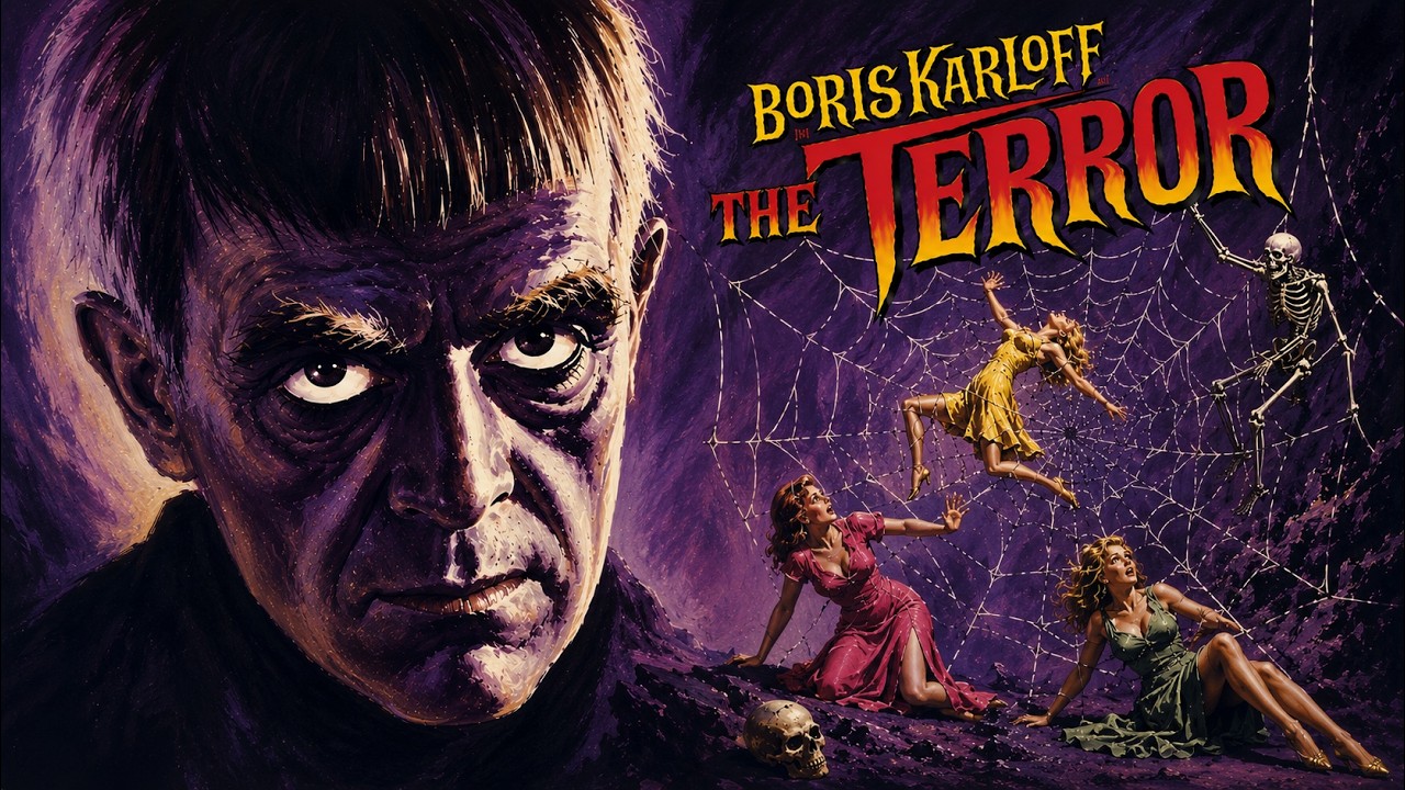 The Terror (1963) Boris Karloff and Jack Nicholson directed by Corman, Coppola and Hale!