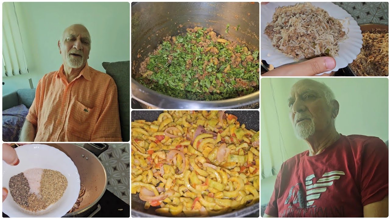 Beef Keema yakhni pulao! Baiti ki cooking! Abu ji nain ki purani batain! Abu ji ke sath bachy khush!