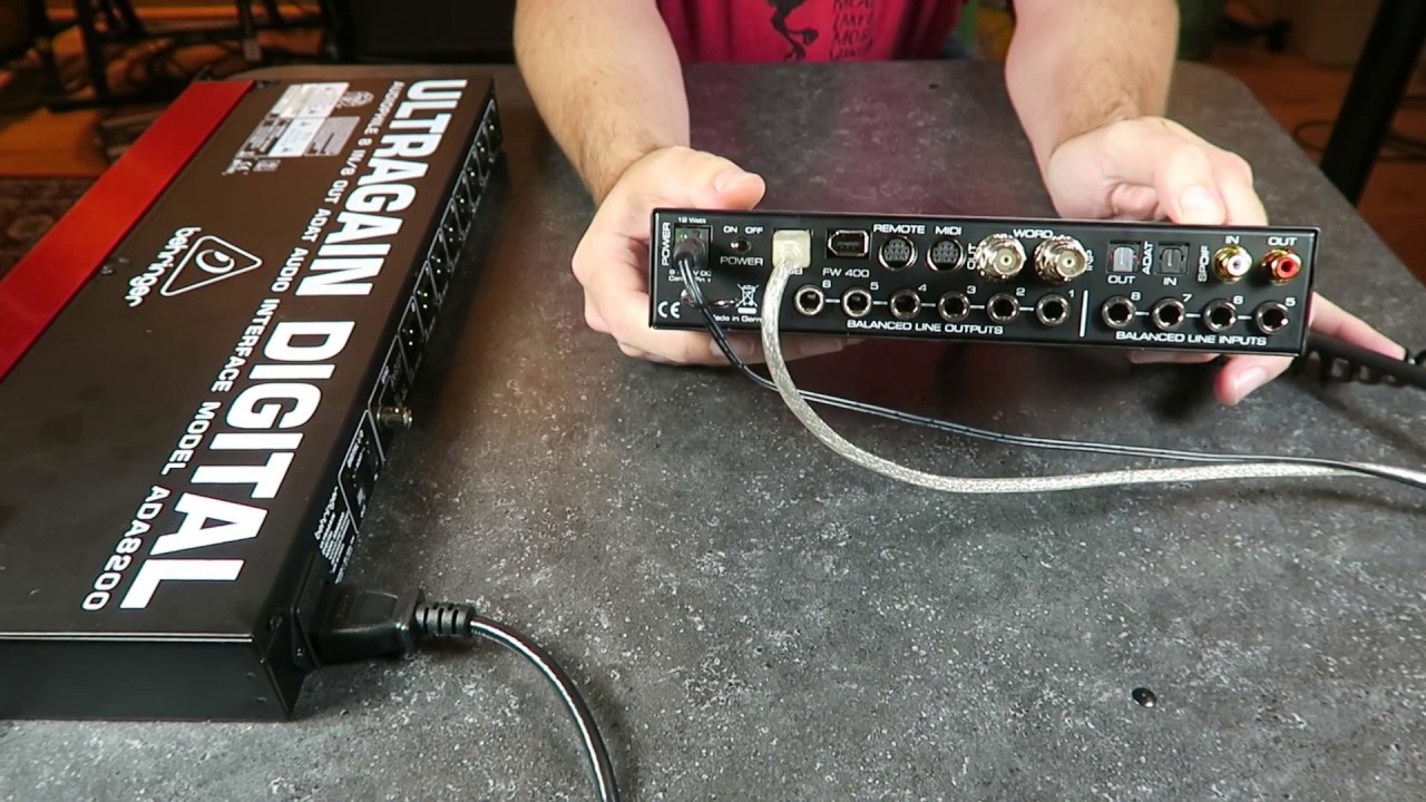 Behringer ADA8200 - Installation, configuration, and a correction!