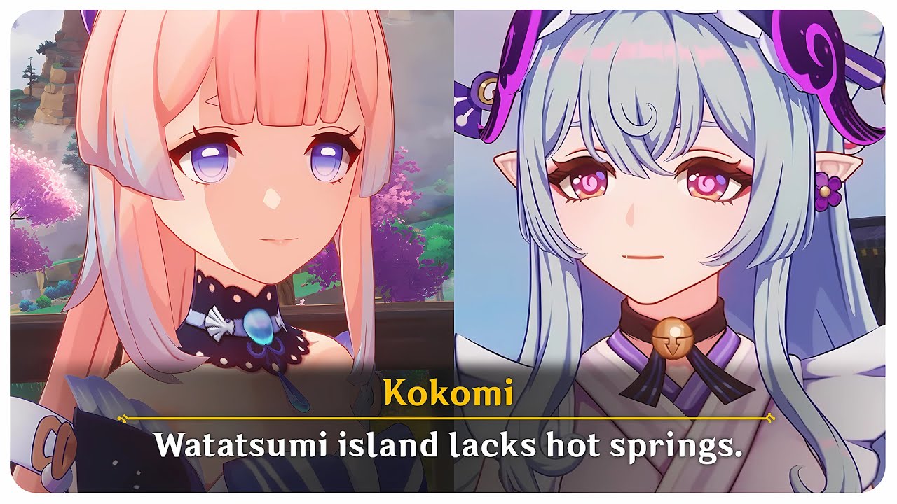 Kokomi Asks Mizuki to Open Hot Springs in Watatsumi Island (Cutscene) | Genshin Impact 5.4
